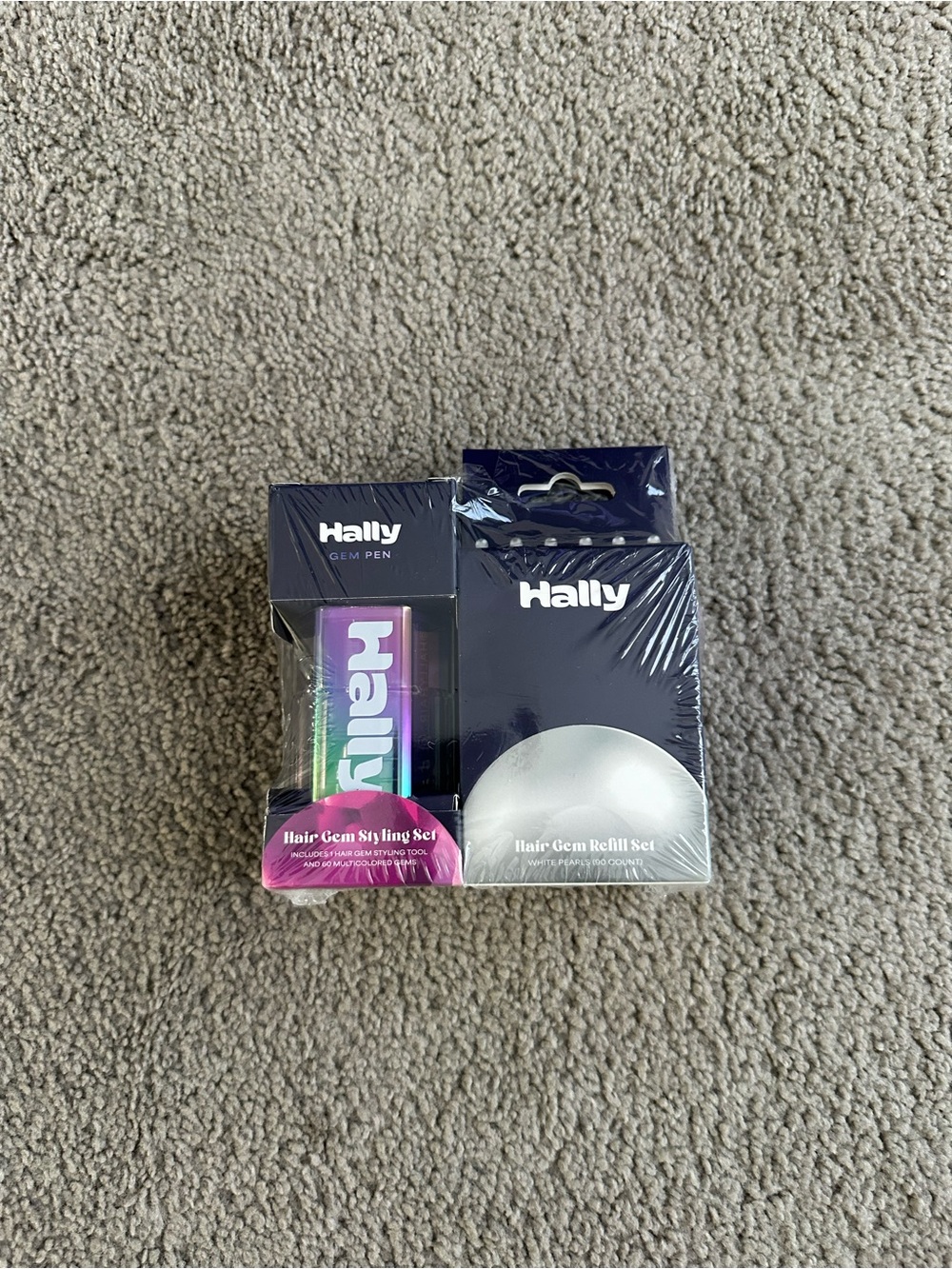 Hally Gem Pen Hair Gem‎ Styling Set, Includes 1 Styling Tool & 240 Gems